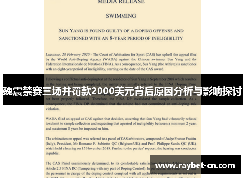 魏震禁赛三场并罚款2000美元背后原因分析与影响探讨